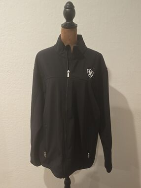Ariat Black Full-Zip Lightweight Jacket